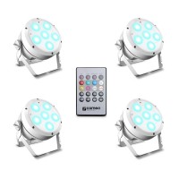 Cameo ROOT PAR 6 WH SET 1 – Pack de 4 focos LED RGBAW+UV