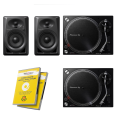 2X PIONEER DJ PLX-500-K + PIONEER DJ DM-40 + CURSO ONLINE MEZCLA CON VINILOS