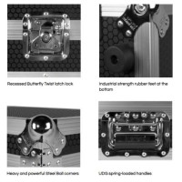 UDG U93012BL - Flight Case Multiformato L Negro para DJs