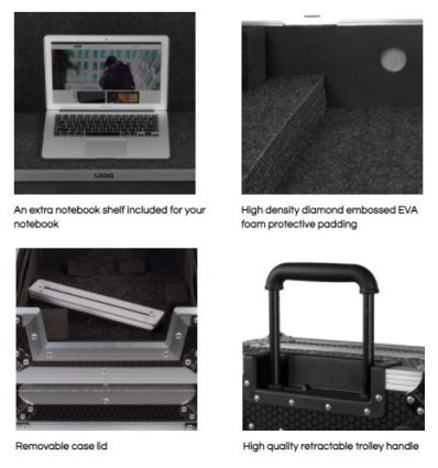 UDG U93013BL - Flight Case Multiformato XL Negro para DJs