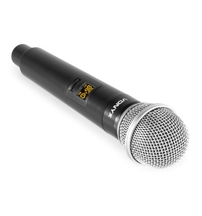 VONYX 179.211 WM552 MICRÓFONO INALÁMBRICO UHF DUAL PLUG-AND-PLAY
