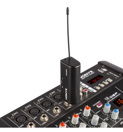 VONYX 179.211 WM552 MICRÓFONO INALÁMBRICO UHF DUAL PLUG-AND-PLAY
