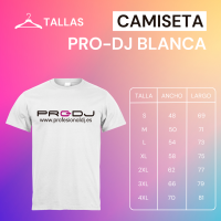 CAMISETA PRO-DJ BLANCA | Al mejor precio