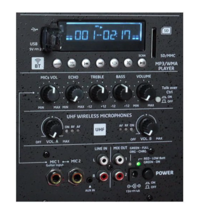 Ibiza Sound PORT15UHF-MKII-TWS – Altavoz portátil 15″