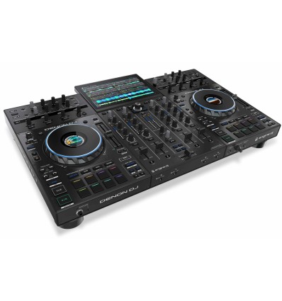 Denon DJ SC LIVE 4 - Controlador DJ autónomo, mezclador 4 canales,  streaming de  Music, WiFi, altavoces, compatible con Serato DJ y  Virtual DJ : : Instrumentos musicales