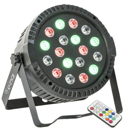 ≫ Comprar IBIZA LIGHT THINPAR-18X1W - 39.90 € | Profesional DJ®