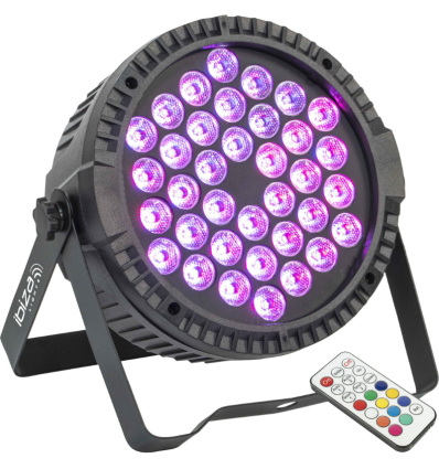 ≫ Comprar IBIZA LIGHT THINPAR-36X1W-RGB - 49.90 € | Profesional DJ®