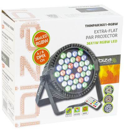 ≫ Comprar IBIZA LIGHT THINPAR36X1-RGBW - 54.90 € | Profesional DJ®