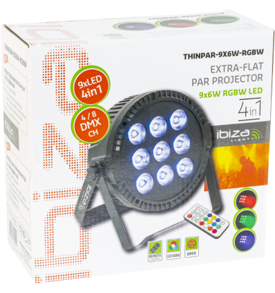 ≫ Comprar IBIZA LIGHT THINPAR-9X6W-RGBW - 69.90 € | Profesional DJ®