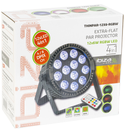≫ Comprar IBIZA LIGHT THINPAR-12X6-RGBW - 69.90 € | Profesional DJ®