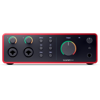 Focusrite Scarlett 4i4 4th Gen | Interfaz audio 4 entradas 4 salidas