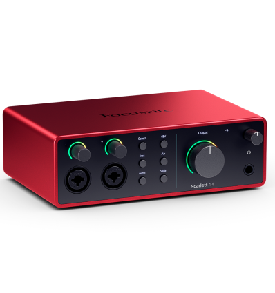 Focusrite Scarlett 4i4 4th Gen | Interfaz audio 4 entradas 4 salidas