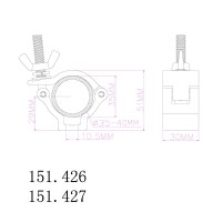 BEAMZ 151.408 BC35B-75 GARRA COMPACTA SLIMLINE 75KG NEGRA