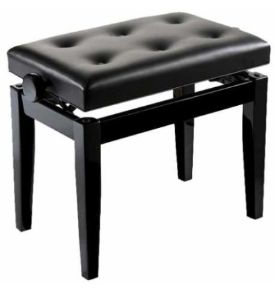 OQAN PIANO BENCH BGB BLACK-BLACK Banqueta de madera para piano