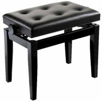OQAN PIANO BENCH BGB BLACK-BLACK Banqueta de madera para piano