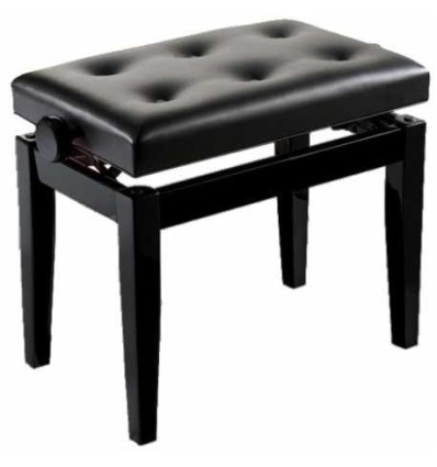 OQAN PIANO BENCH BGM BLACK-BLACK Banqueta de madera para piano