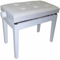 OQAN PIANO BENCH BGM WHITE-WHITE Banqueta de madera para piano