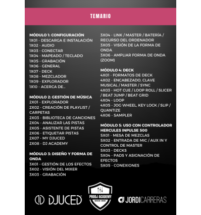 CURSO ONLINE DJUCED (35 Vídeos)