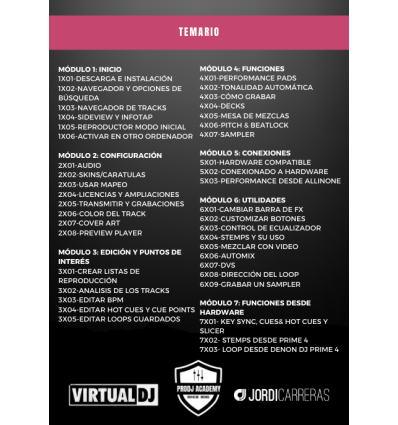 CURSO ONLINE VIRTUAL DJ (41 Vídeos)