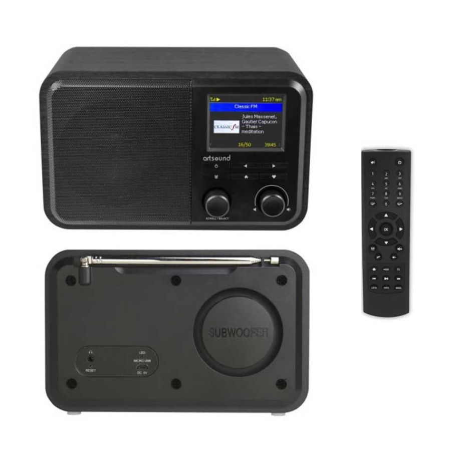 ≫ Comprar ART SOUND CONSUMER R8, DAB+ radio, black 119 € PROFESIONAL DJ®