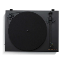 TRIANGLE TURNTABLE NEGRO