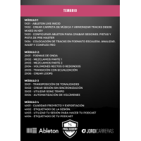 CURSO ONLINE GRABA TUS SESIONES DJ CON ABLETON LIVE (18 Vídeos)