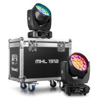 BEAMZ MHL1912 MOVING HEAD WASH CON ZOOM 2PCS EN FLIGHTCASE BEAMZ MHL1912 MOVING HEAD WASH CON ZOOM 2PCS EN FLIGHTCASE