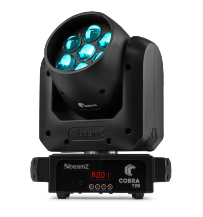 BEAMZ 150.436 COBRA 720 CABEZA MÓVIL WASH 7X 20W CON ZOOM