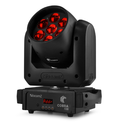 BEAMZ 150.436 COBRA 720 CABEZA MÓVIL WASH 7X 20W CON ZOOM