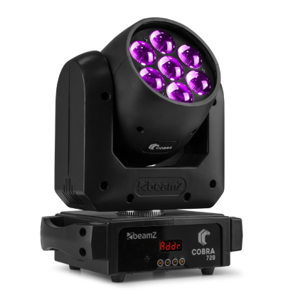 BEAMZ 150.436 COBRA 720 CABEZA MÓVIL WASH 7X 20W CON ZOOM