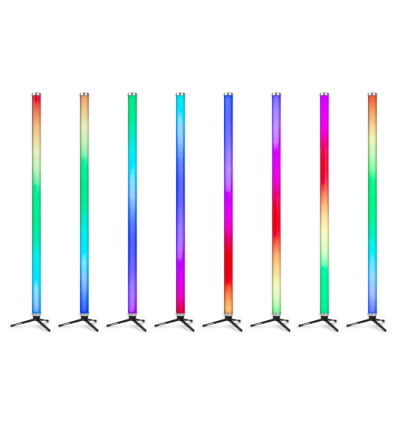 BEAMZ 150.659 KRATOS CONJUNTO TUBOS LED RGBW, 8 UNIDADES