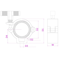 BEAMZ 151.414 BC50B-100N GARRA SLIMLINE 100KG NEGRO - 10.95 €