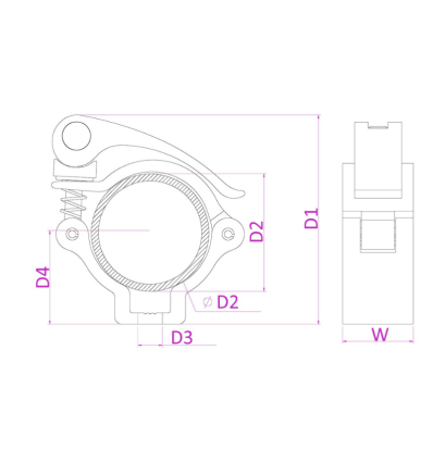 BEAMZ 151.468 BC50B-50 GARRA DE AGARRE RÁPIDO NEGRO - 11.5 €