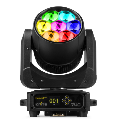 BEAMZ PRO 152.120 IGNITE740 CABEZA MÓVIL WASH CON ZOOM 7X40W