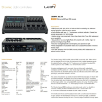 LAMPY 154.014 20 2U CONSOLA DMX CON 20 FADERS Y 2 UNIVERSOS LAMPY 154.014 20 2U CONSOLA DMX CON 20 FADERS Y 2 UNIVERSOS