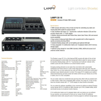 LAMPY 154.015 20 1U CONSOLA DMX CON 20 FADERS Y 1 UNIVERSO