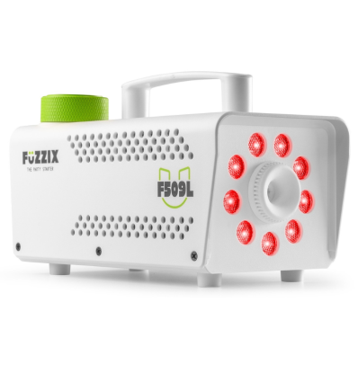 FUZZIX F509LW MÁQUINA DE HUMO PARTY 9 LEDS RGB EDICIÓN BLANCA