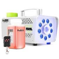 FUZZIX F509LW MÁQUINA DE HUMO PARTY 9 LEDS RGB EDICIÓN BLANCA