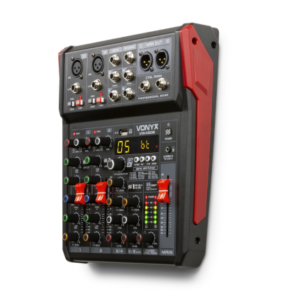 VONYX VM-KG06 MEZCLADOR PARA MÚSICA 6 CANALES BT/DSP/USB