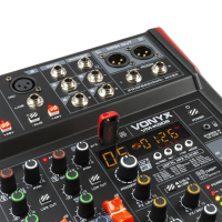 VONYX VM-KG06 MEZCLADOR PARA MÚSICA 6 CANALES BT/DSP/USB VONYX VM-KG06 MEZCLADOR PARA MÚSICA 6 CANALES BT/DSP/USB