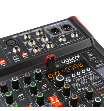 VONYX 172.598 VM-KG10 MEZCLADOR PARA MÚSICA 10 CANALES