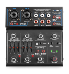 VONYX 172.644 VMM401 MEZCLADOR 4 CANALES CON USB AUDIO