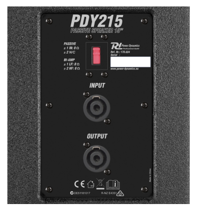 POWER DYNAMICS 178.624 PDY215 ALTAVOCES PASIVOS 15” 800W