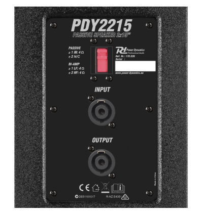 POWER DYNAMICS 178.626 PDY2215 ALTAVOCES PASIVOS 2X 15” 1600W