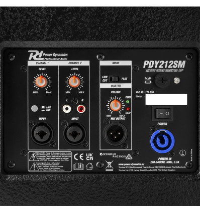 POWER DYNAMICS 178.636 PDY212SM ALTAVOZ MONITOR ACTIVO 12”