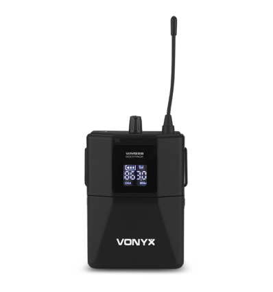 VONYX 179.202 WM55B MICRÓFONO DE PETACA INALÁMBRICO UHF