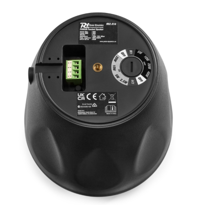 POWER DYNAMICS 952.514 PDS65B ALTAVOZ COLGANTE 100V 6,5” NEGRO