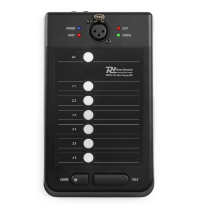 POWER DYNAMICS 954.030 PMPM10 MICROFONO DE AVISOS 6 ZONAS