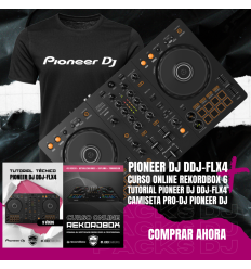 PIONEER DJ DDJ-FLX4 + TUTORIAL + CURSO REKORDBOX + CAMISETA