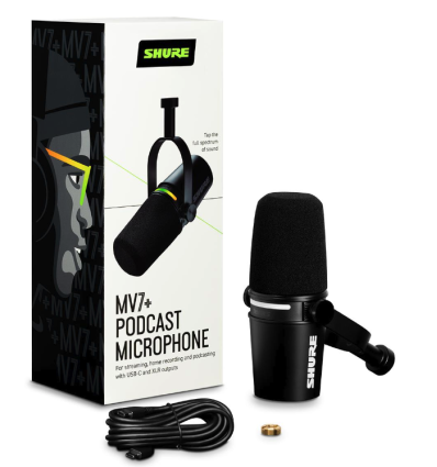 SHURE MV7+ BLACK